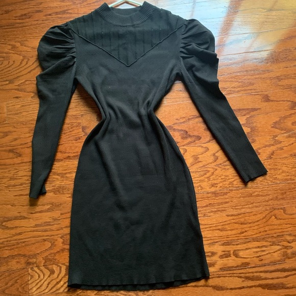 Almost Famous Black Turtleneck Sweater Bodycon Dress Size 3X - Picture 1 of 3